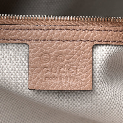 Gucci Pebbled Calfskin Medium Soho Chain Shoulder Bag Camelia 5 of 12