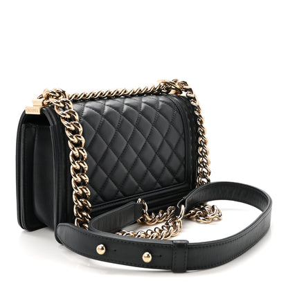 Chanel Calfskin Quilted Small Boy Flap Dark Grey 3 of 10