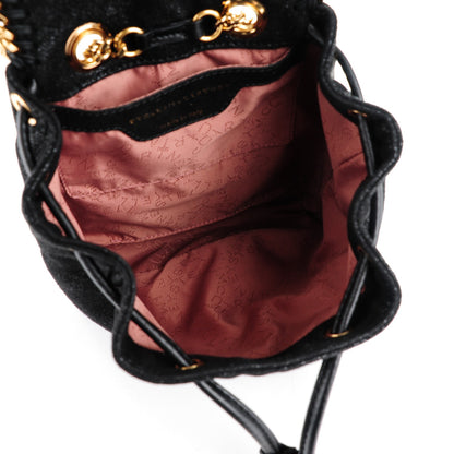 Stella McCartney Shaggy Deer Mini Falabella Backpack Black 5 of 7