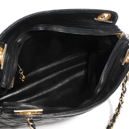 Chanel Lambskin Quilted Shoulder Bag Black 5 of 8