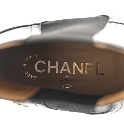 Chanel Calfskin Elastic Short Boots 39.5 Black 7 of 9