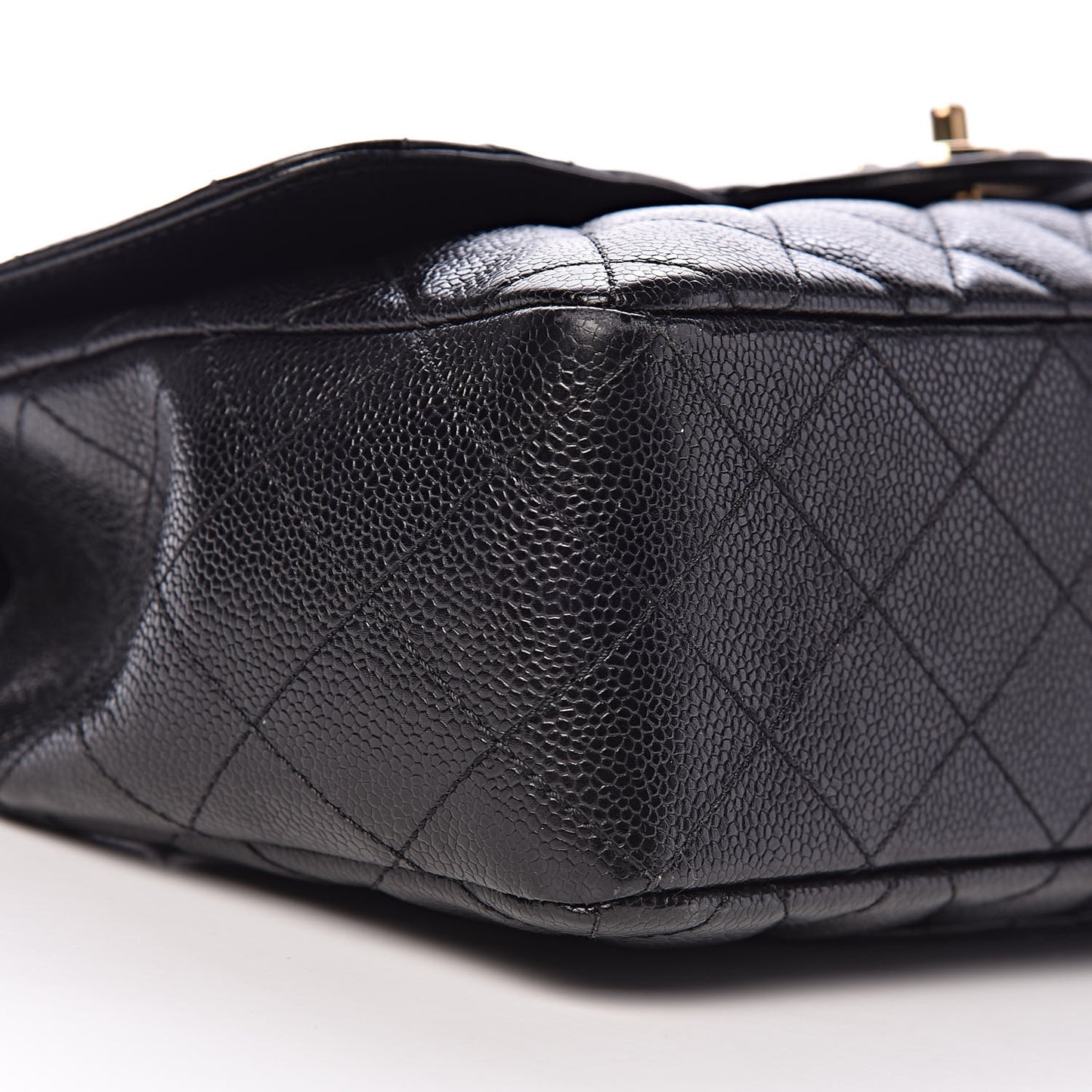 Caviar Quilted Jumbo Single Flap Black