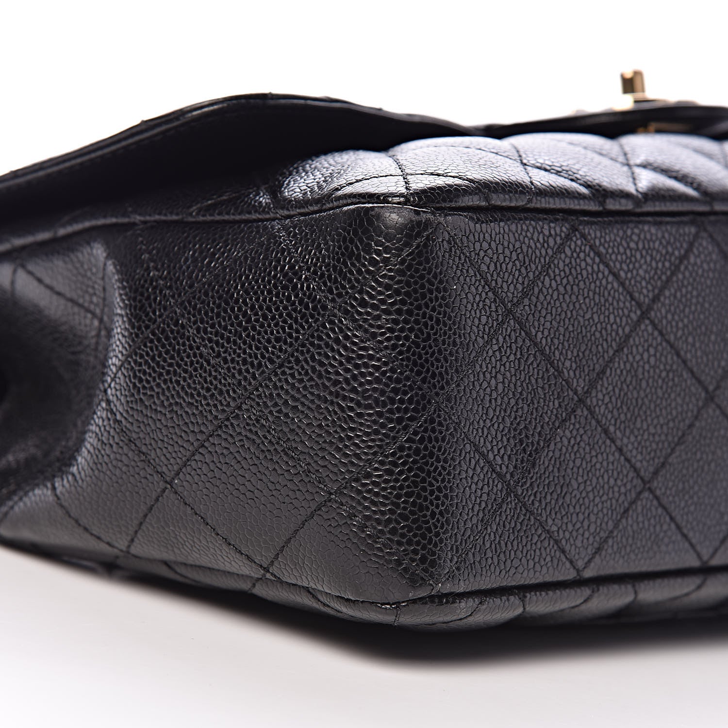 Chanel Caviar Quilted Jumbo Single Flap Black 10 of 12