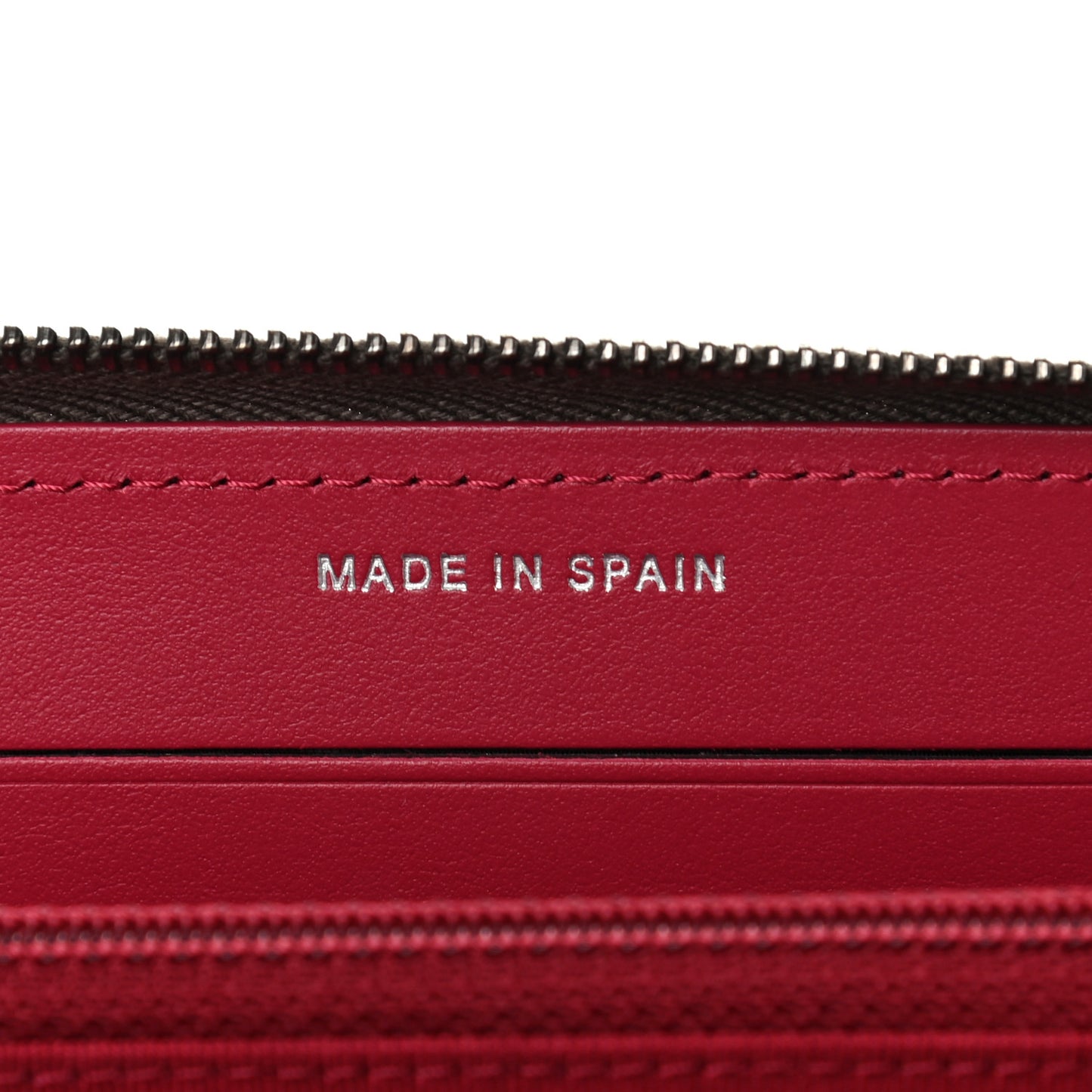 Aged Calfskin Quilted Small Gabrielle Zip Around Wallet Khaki