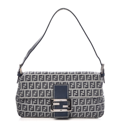 Fendi Zucchino Mini Mama Baguette Navy 1 of 10