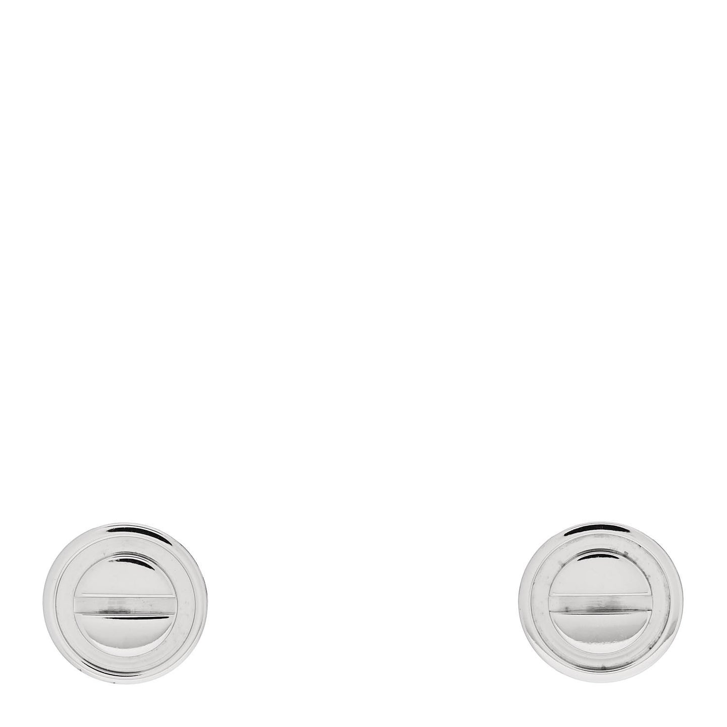 18K White Gold LOVE Earrings