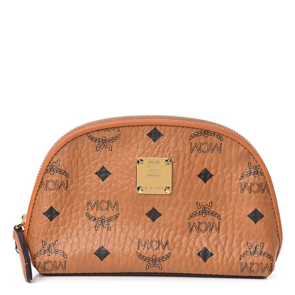 MCM Visetos Heritage Medium Cosmetic Pouch Cognac 1 of 8