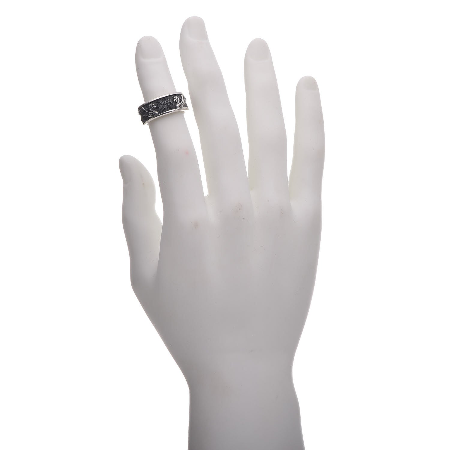 David Yurman Sterling Silver Petrvs Griffin Ring 55 7.5 2 of 7