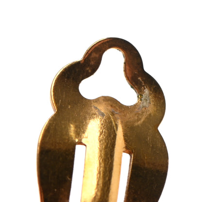 Chanel CC Button Clip On Earrings Gold 5 of 8