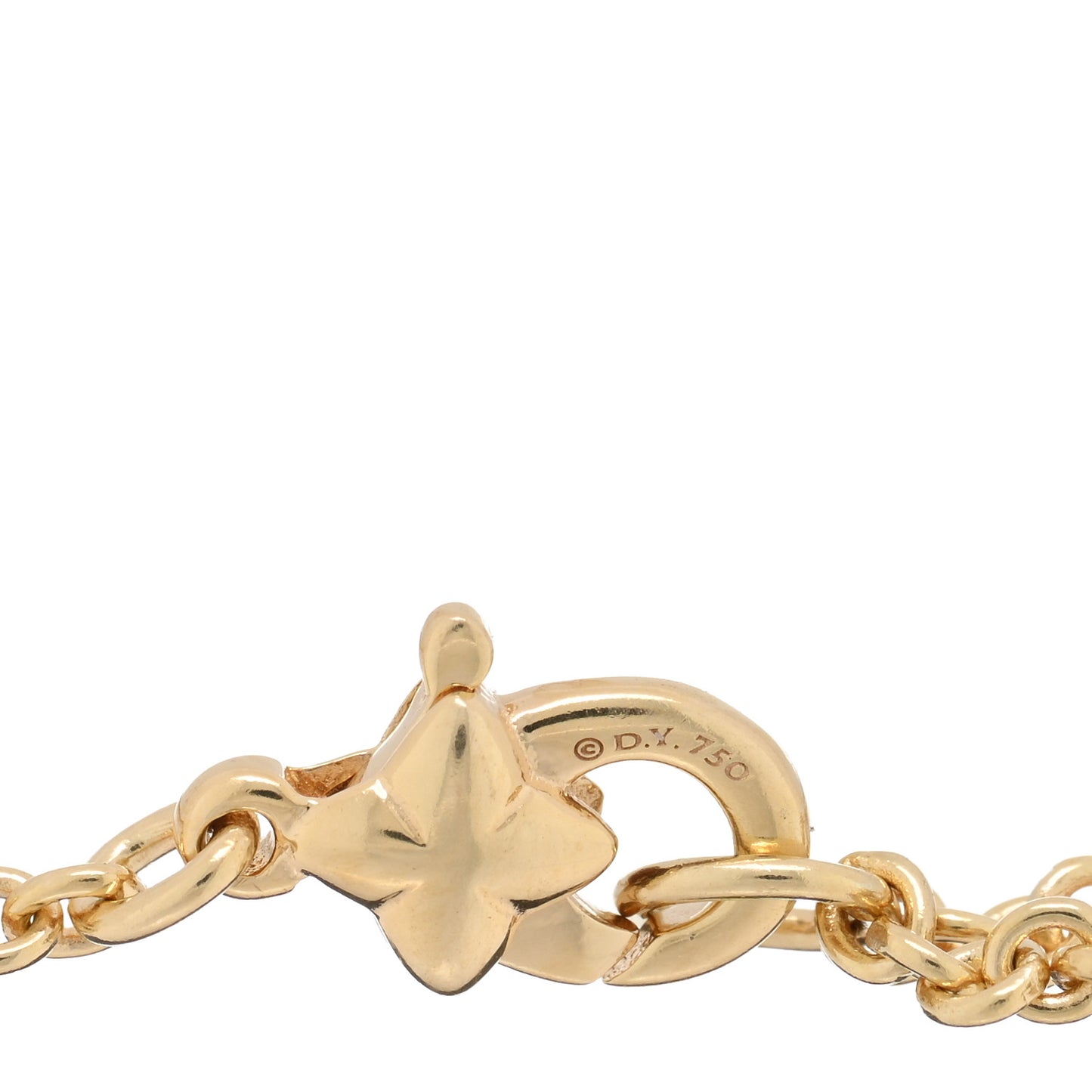 18K Yellow Gold Blue Sapphire Cable Collectibles Anchor Bracelet