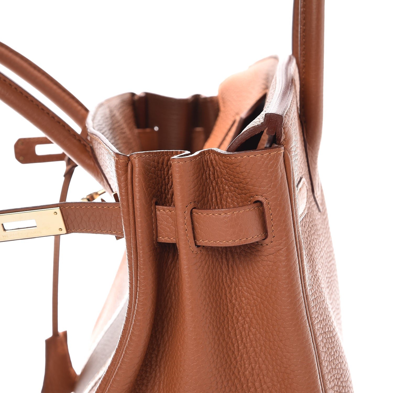 Hermes Taurillon Clemence Lizard Club Birkin 30 Gold Marron D'Inde 24 of 34