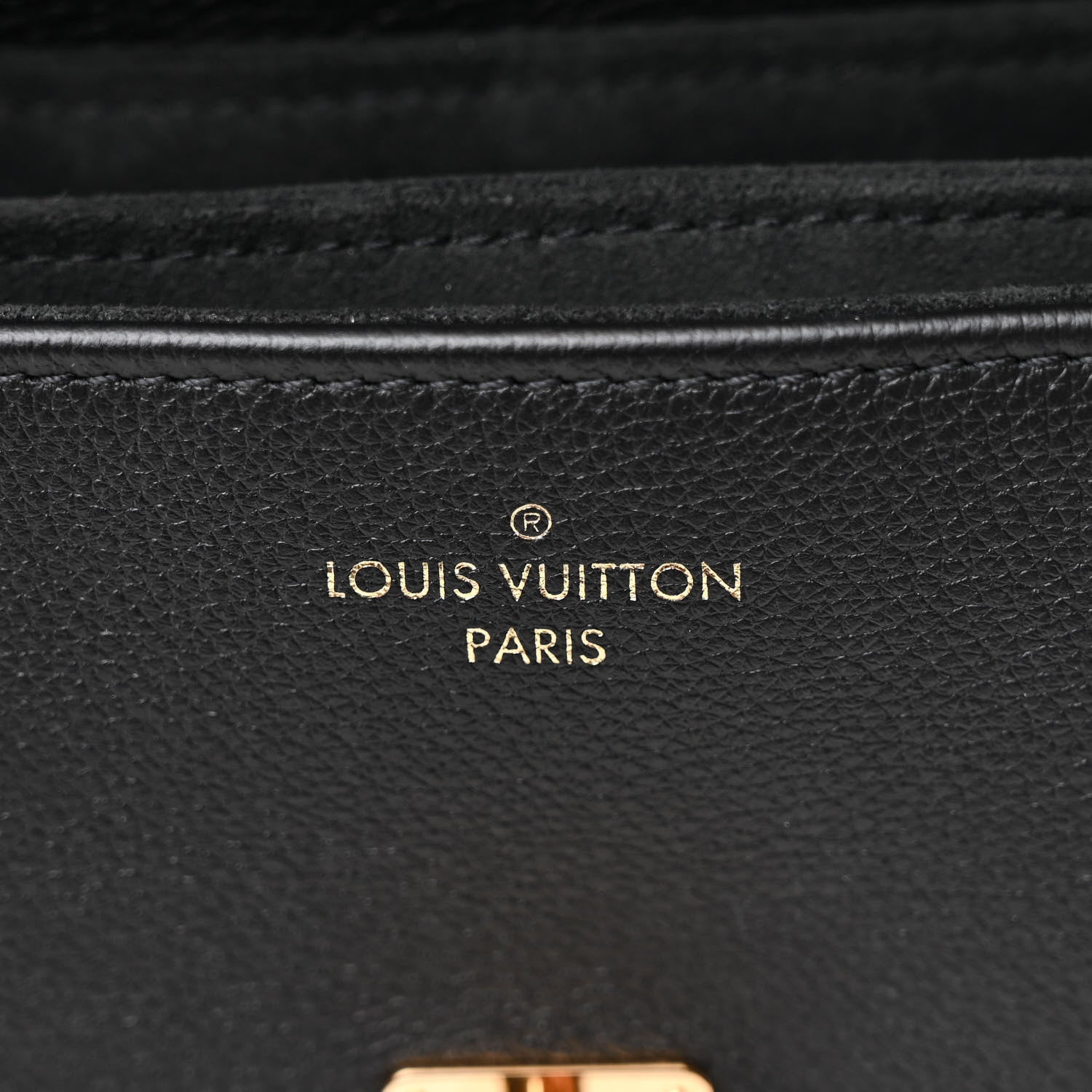 Louis Vuitton Grained Calfskin Lockme Oxford Black 8 of 13