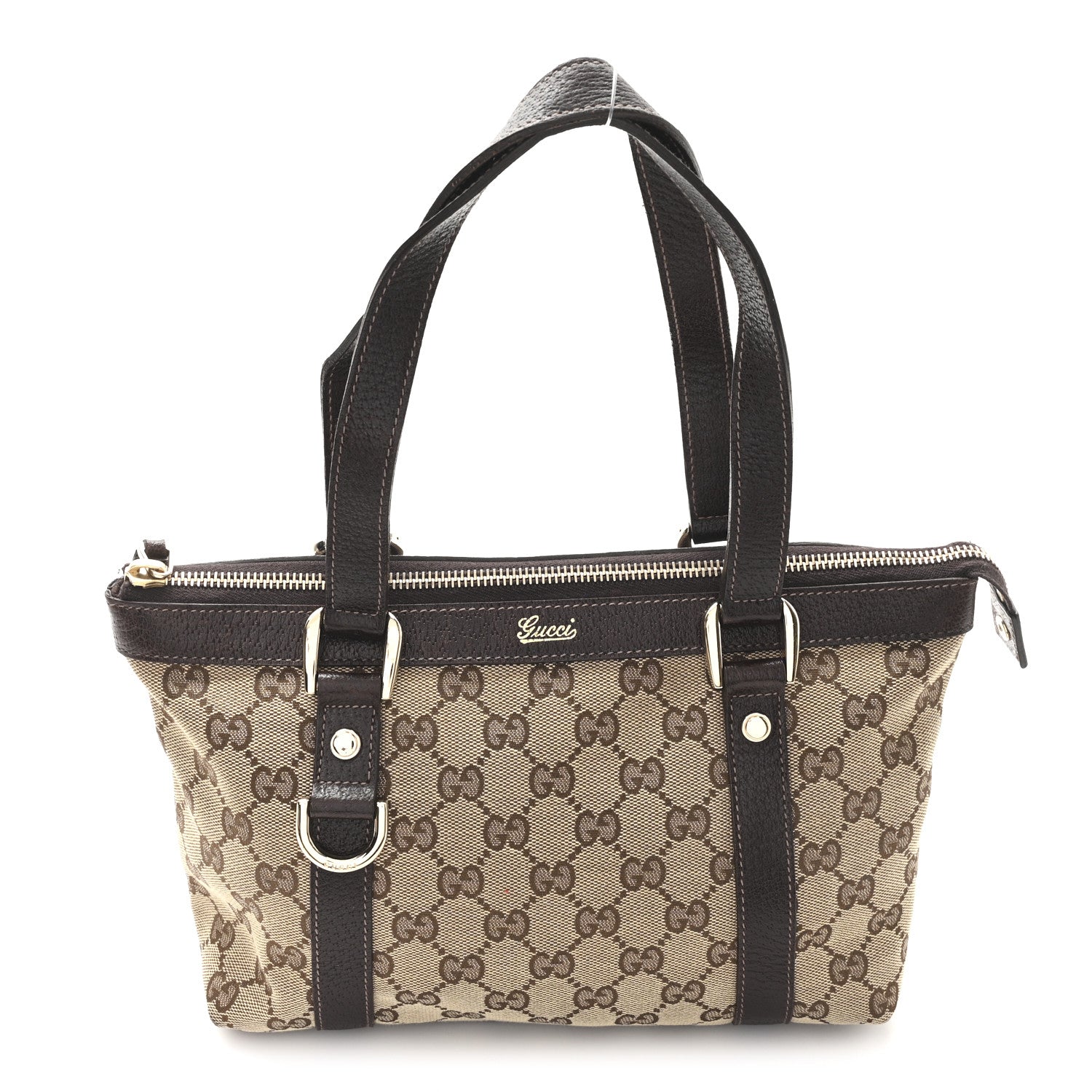 Gucci Monogram Small Abbey Tote Dark Brown 1 of 10