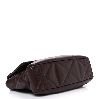 Chanel Goatskin Quilted Large Chanel 19 Flap Puple 4 of 10