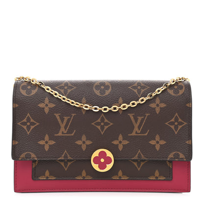 Louis Vuitton Monogram Flore Chain Wallet Fuchsia 2 of 15