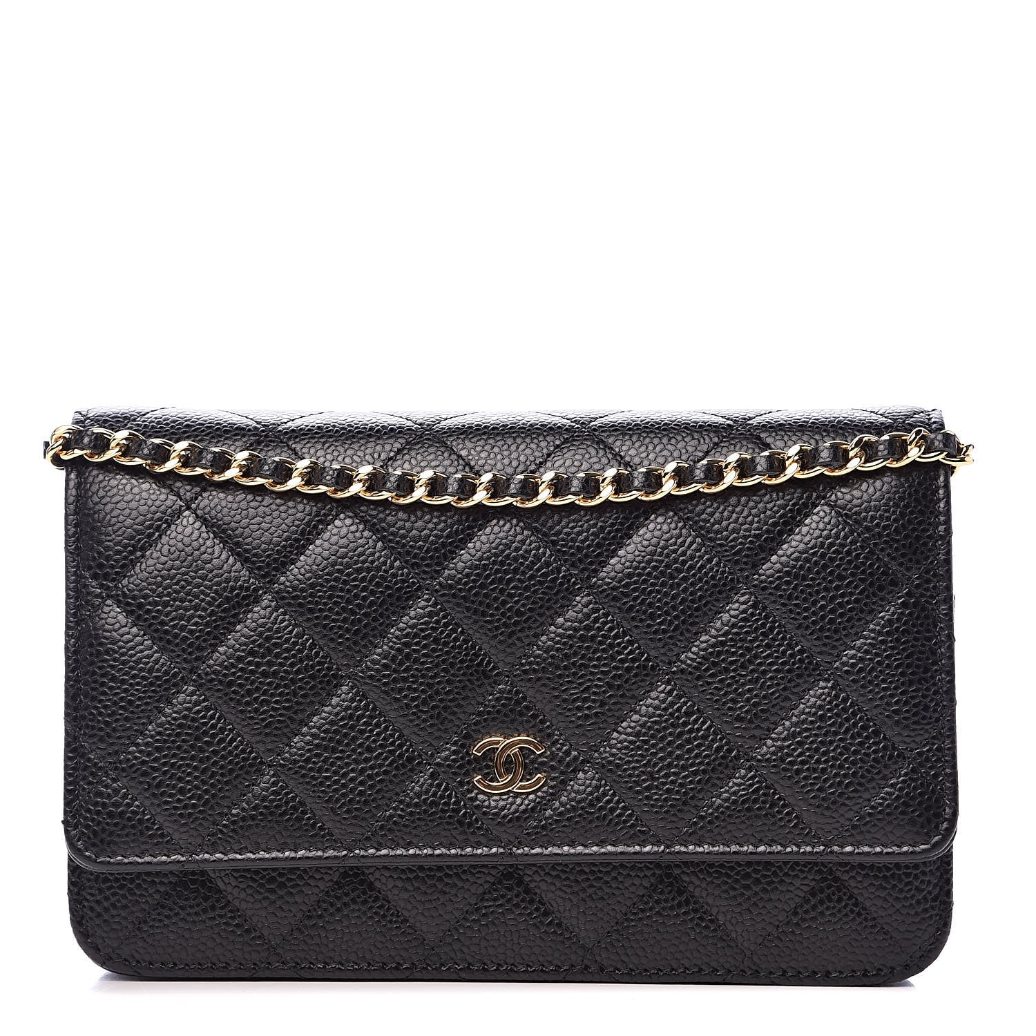 Chanel Caviar Quilted Wallet On Chain WOC Black 1 of 11