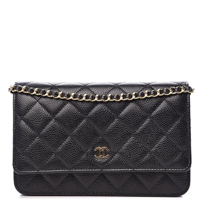 Chanel Caviar Quilted Wallet On Chain WOC Black 1 of 11