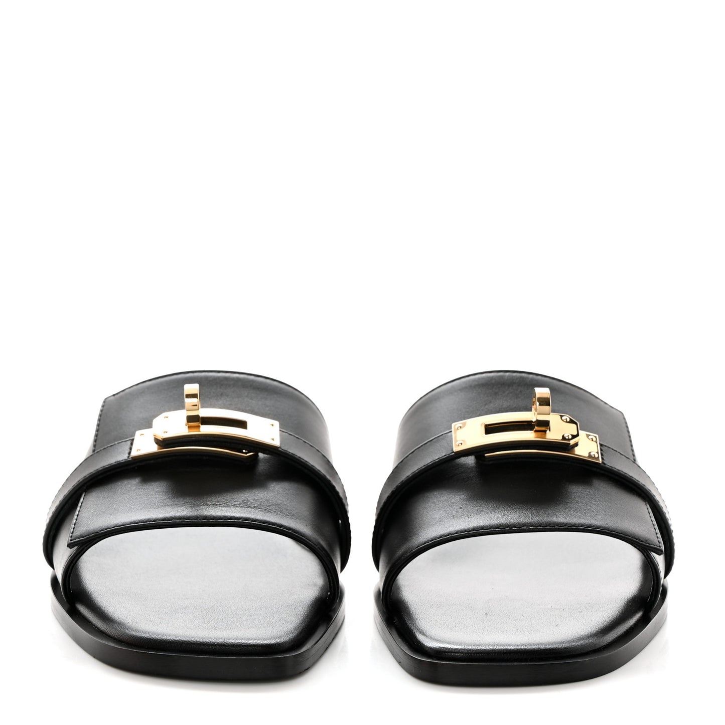 Calfskin Giulia Sandals 36 Black