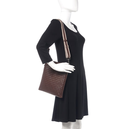 Bottega Veneta Nappa Intrecciato VN Crossbody Messenger Bag Brown 2 of 8