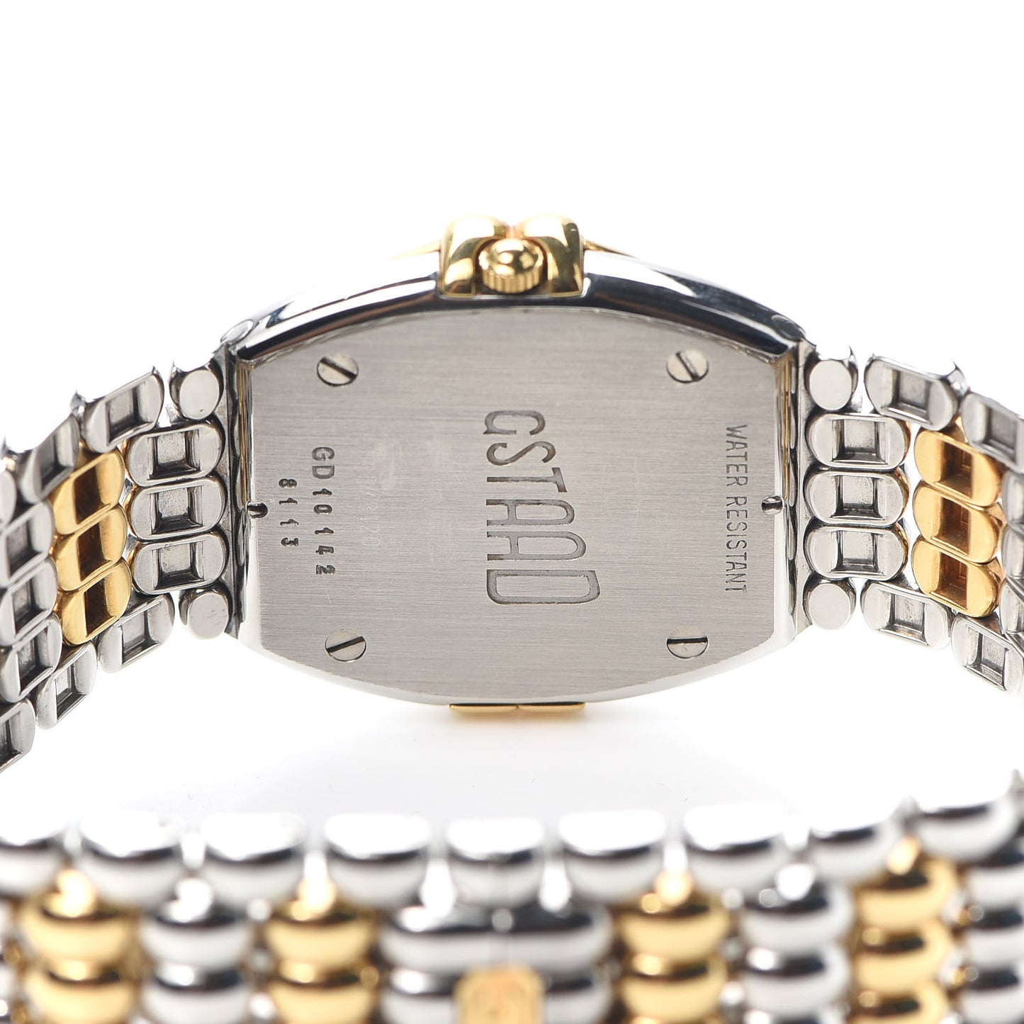 Stainless Steel 18K Yellow Gold 32mm Gstaad Quartz Watch