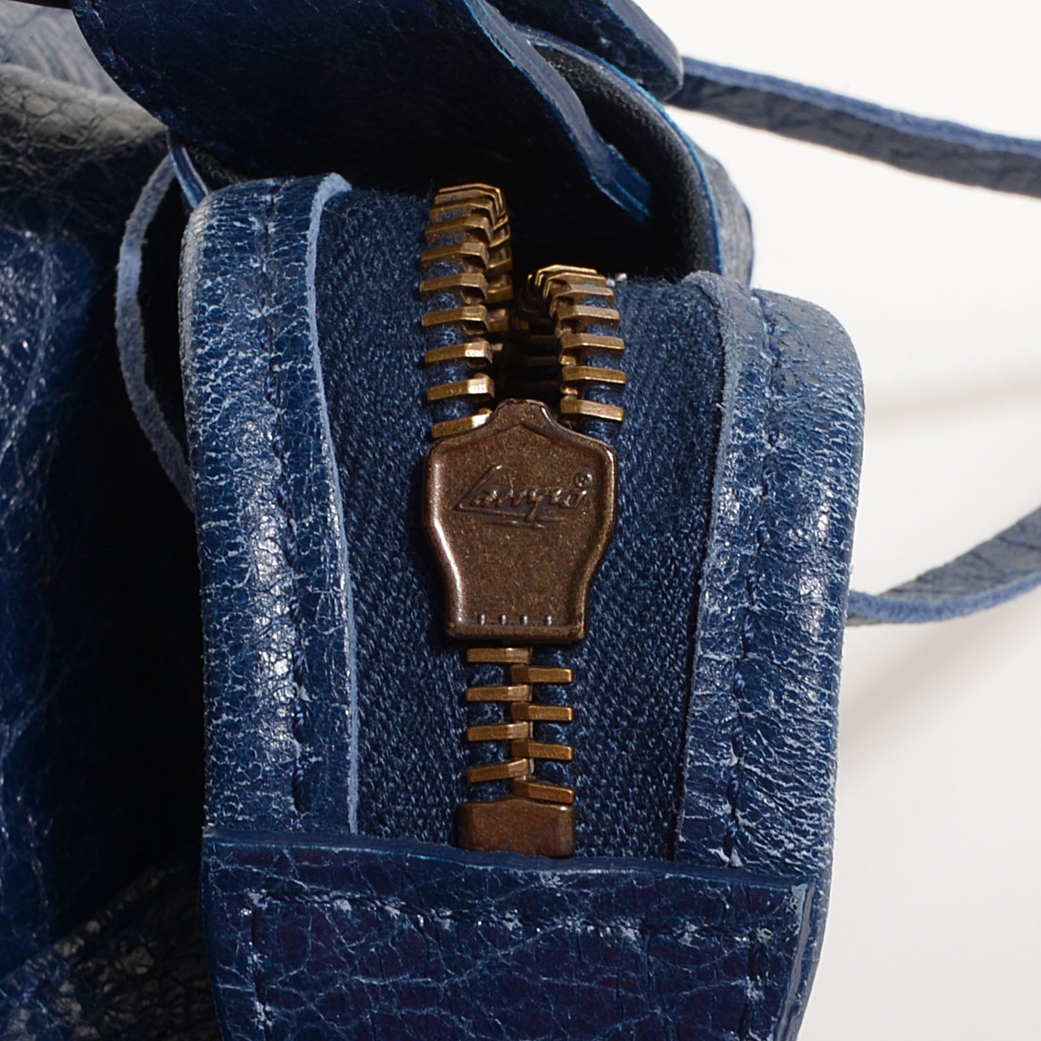 Balenciaga Agneau Classic Hardware Day Hobo Bleu Mineral 10 of 12