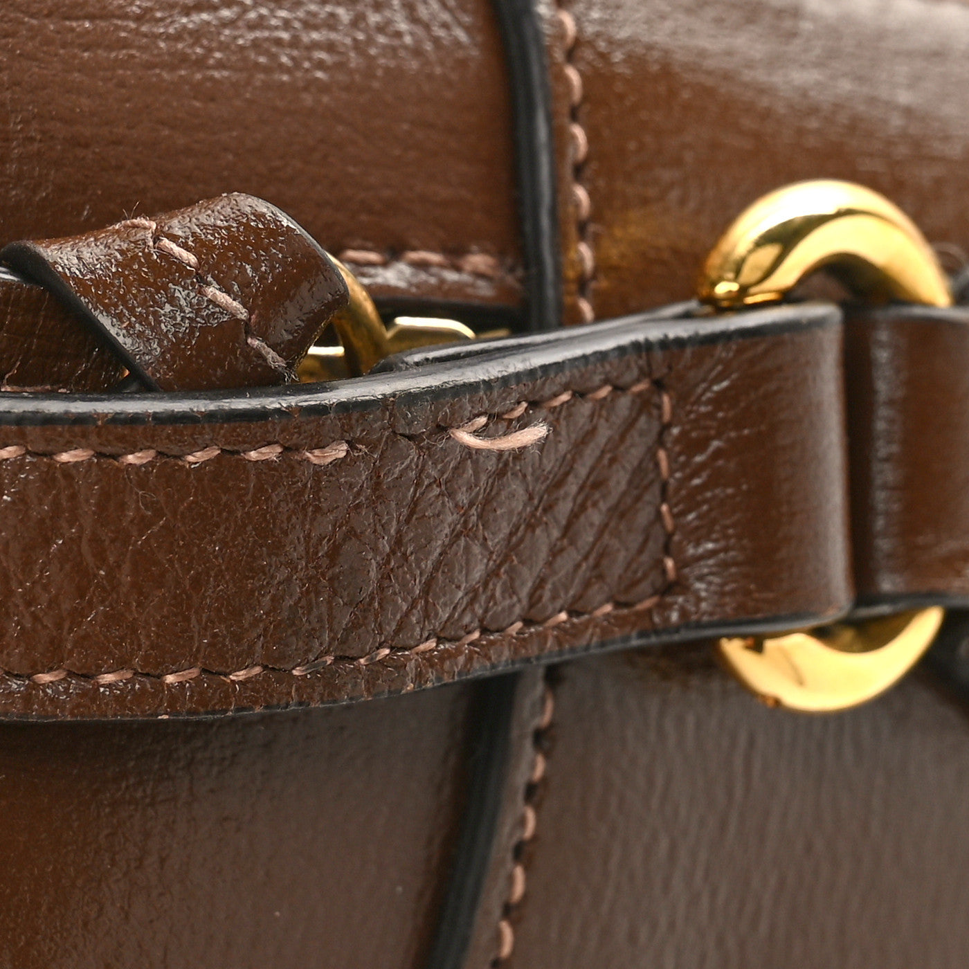 GG Supreme Monogram Small Horsebit 1955 Shoulder Bag Beige Brown Sugar