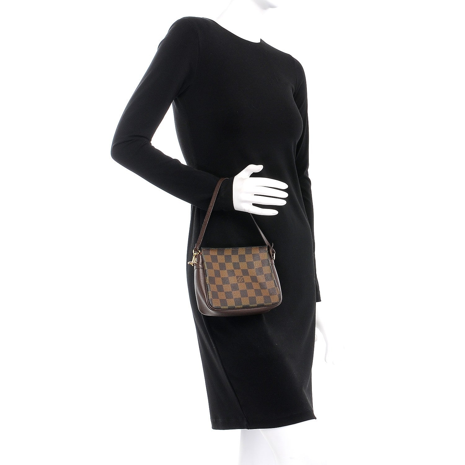 Louis Vuitton Damier Ebene Trousse Make Up Bag Pochette 2 of 8