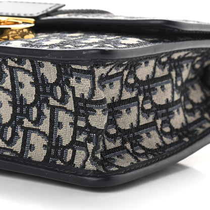 Christian Dior Oblique 30 Montaigne Chain Flap Bag Blue 8 of 9