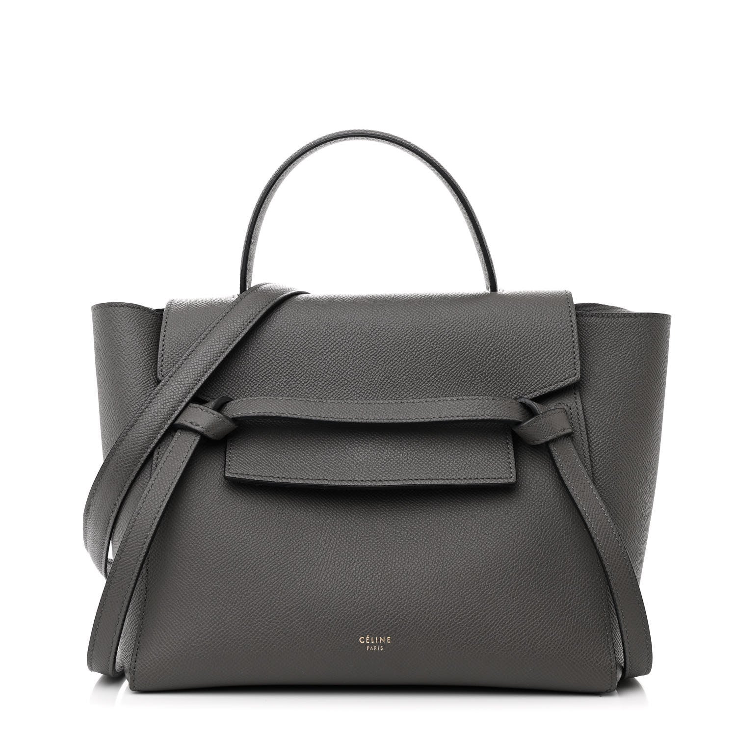 Celine Grained Calfskin Micro Belt Bag Grey 1 of 10