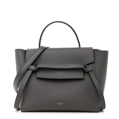 Celine Grained Calfskin Micro Belt Bag Grey 1 of 10