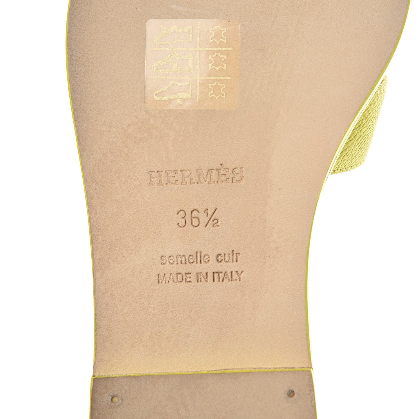 Epsom Oran Sandals 36.5 Jaune Pollen