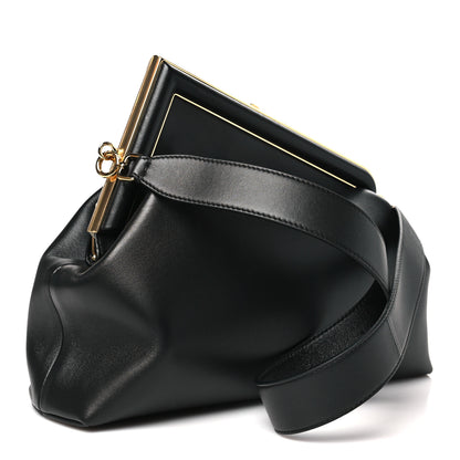 Fendi Shiny Nappa Medium Fendi First Black 3 of 10