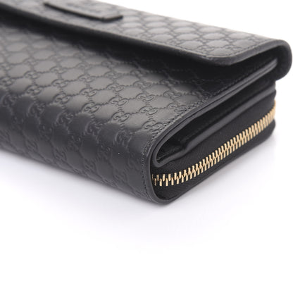 Gucci Soft Microguccissima Continental Zip Wallet Black 8 of 11