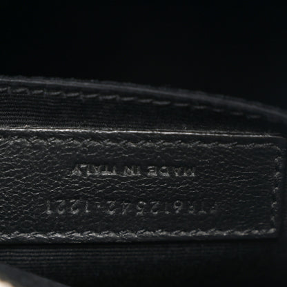 Saint Laurent Canvas Calfskin Monogram Lou Camera Bag Black Grey Cream 7 of 12