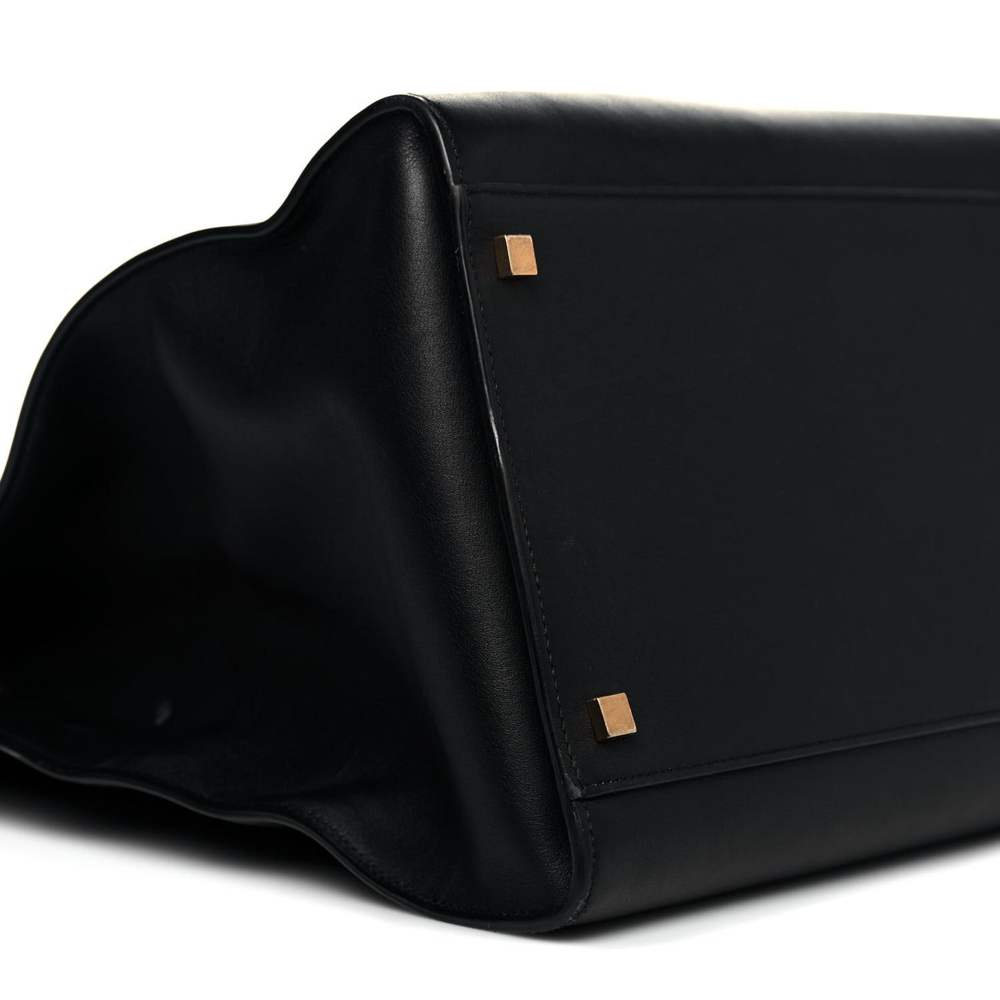 Calfskin Large Manhattan Shopper Tote Black