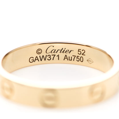 Cartier 18K Yellow Gold 3.5mm LOVE Wedding Band Ring 52 6 4 of 5