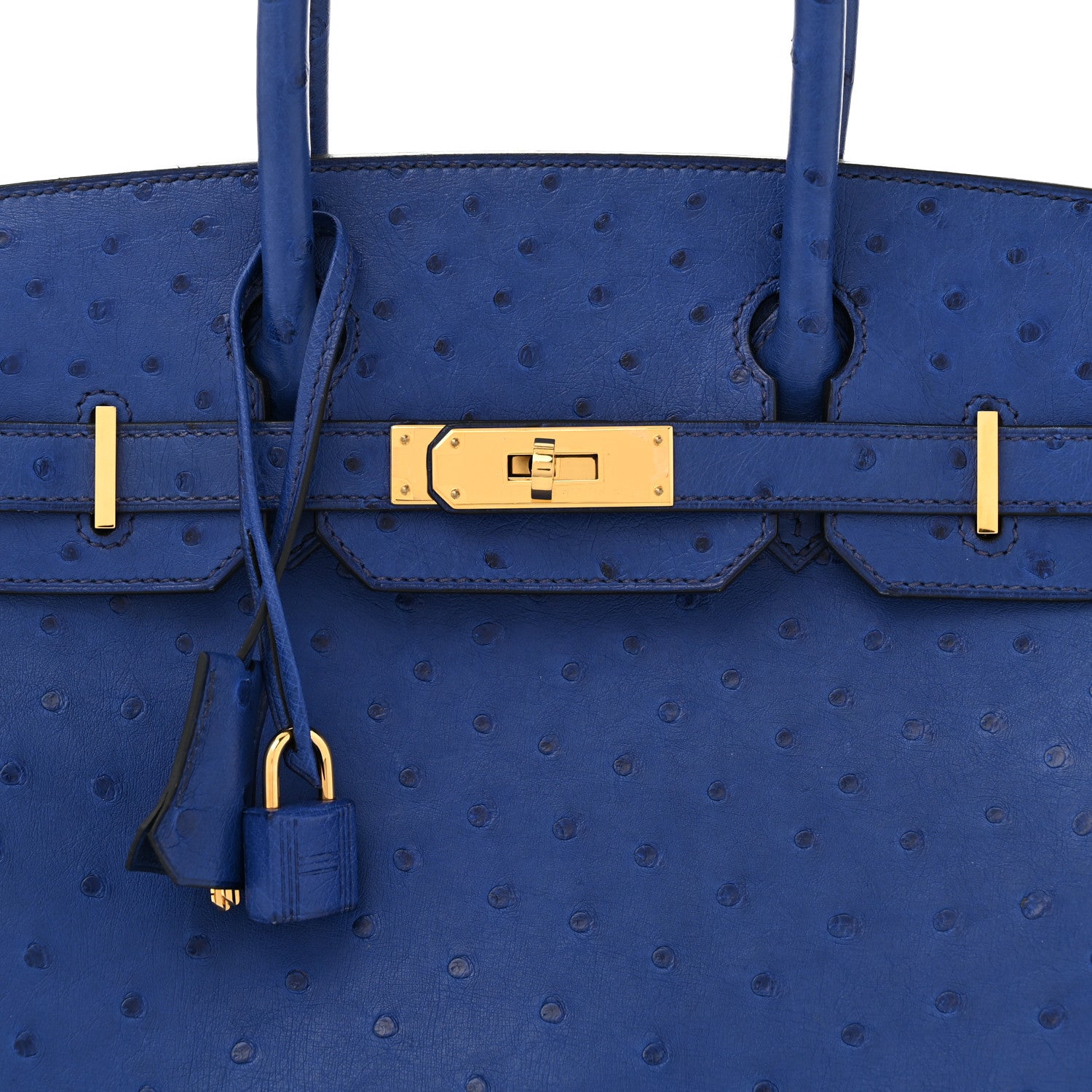 Hermes Ostrich Birkin 30 Bleu Saphir 8 of 11