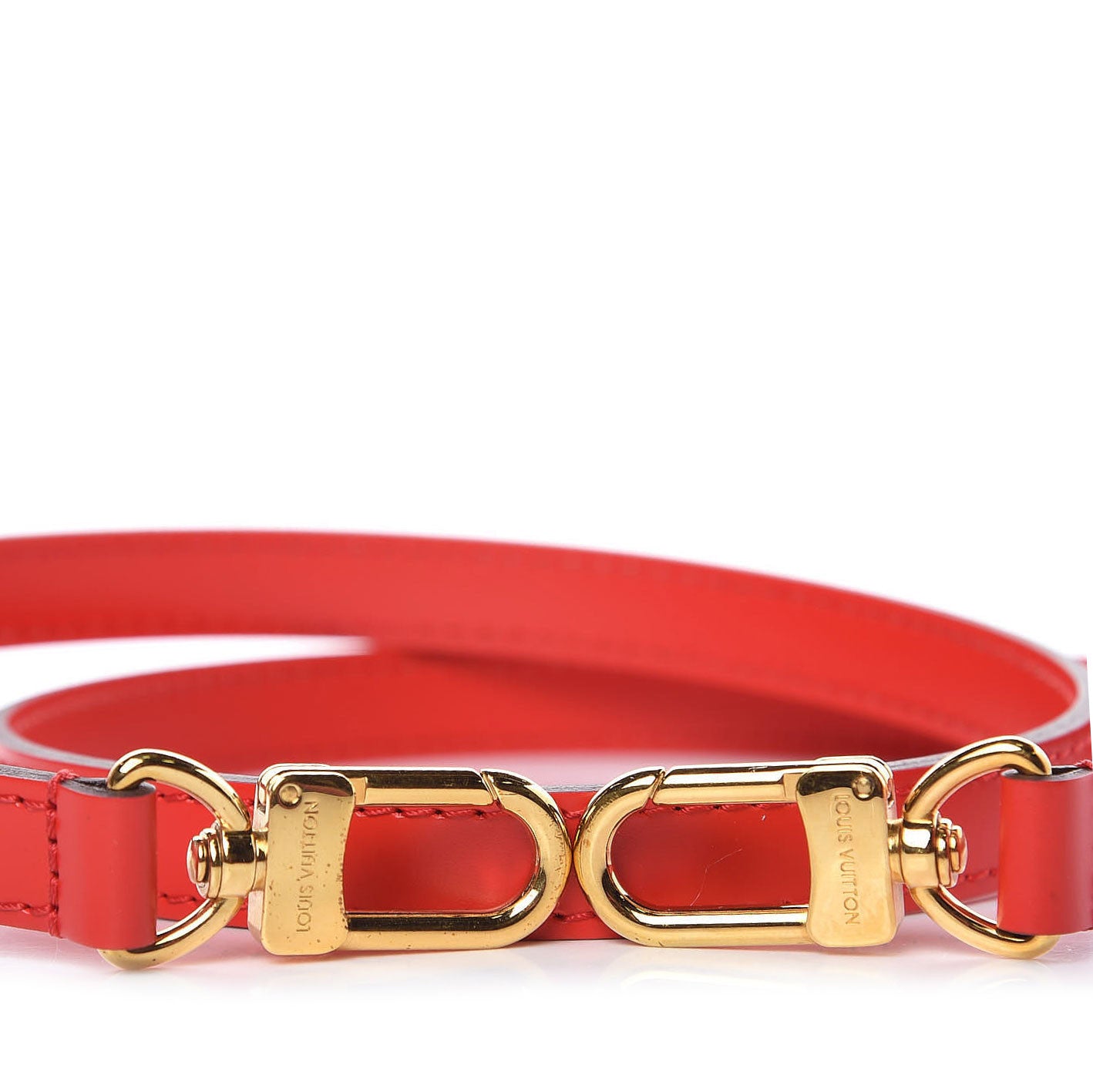 Calfskin 16mm Shoulder Strap Red