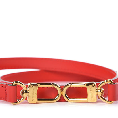 Louis Vuitton Calfskin 16mm Shoulder Strap Red 2 of 3
