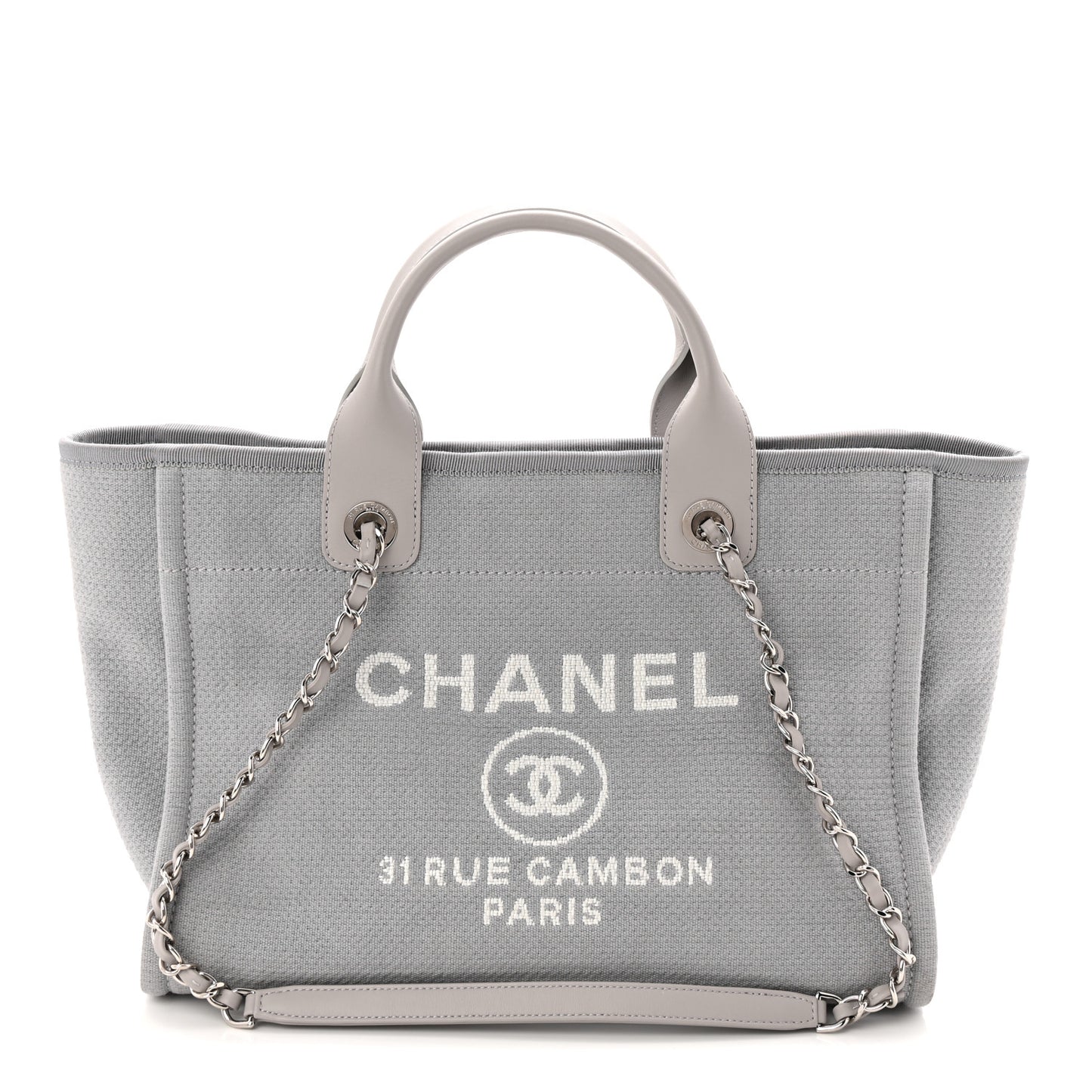 Mixed Fibers Small Deauville Tote Grey