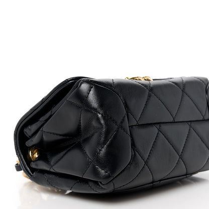 Chanel Lambskin Quilted Mini Color Match Flap Black 9 of 11