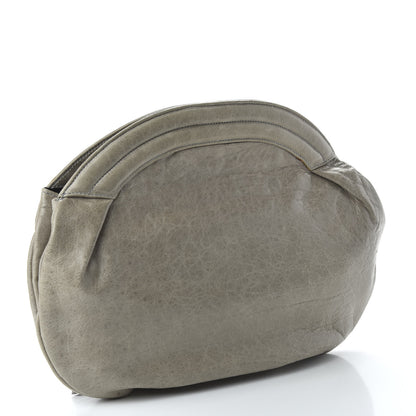 Balenciaga Chevre Classic Hardware Oval Clutch Praline 3 of 10