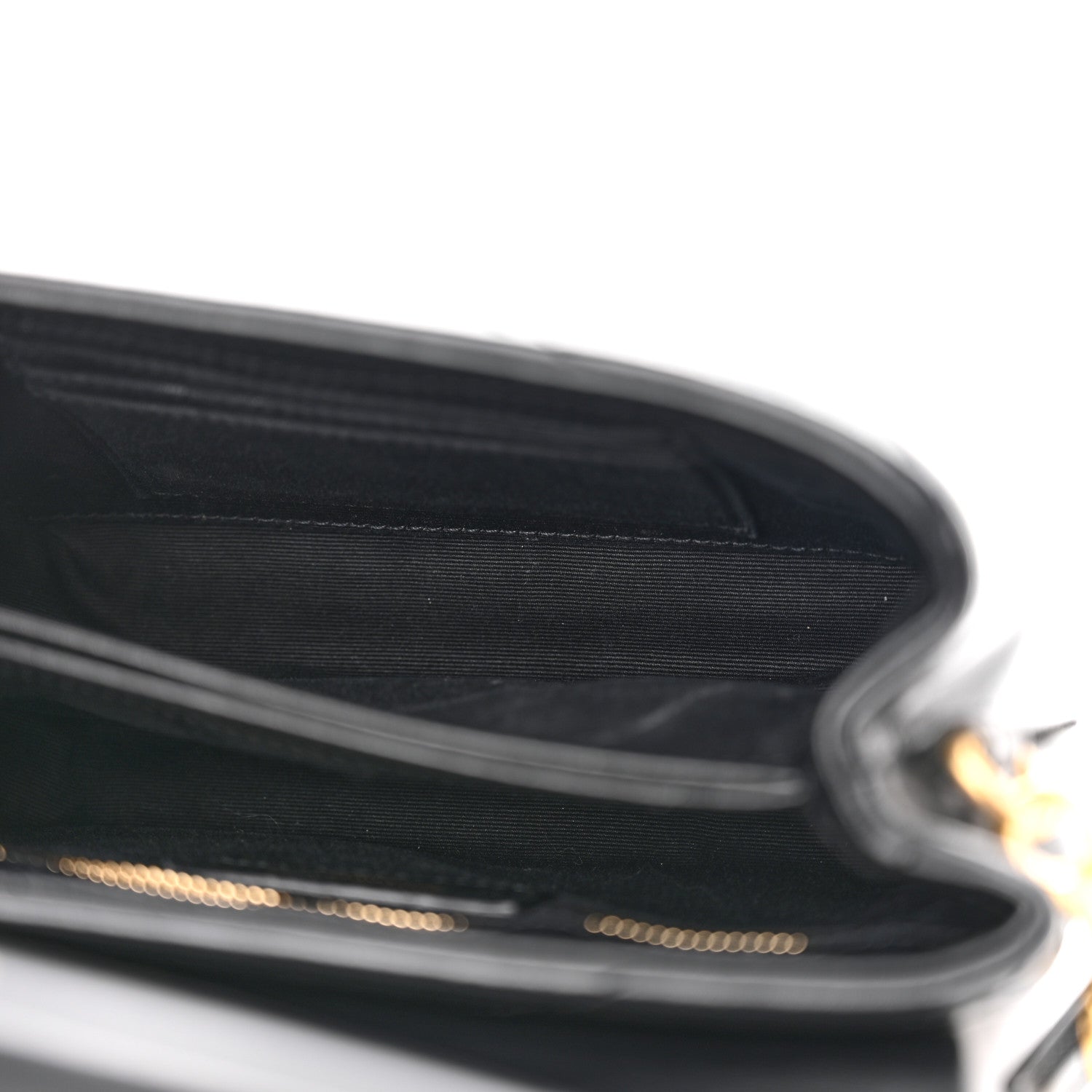 Saint Laurent Calfskin Y Quilted Monogram Toy Loulou Crossbody Bag Black 5 of 10