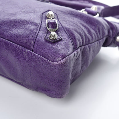 Balenciaga Agneau Giant 12 Silver Hardware Town Dark Violet 13 of 15