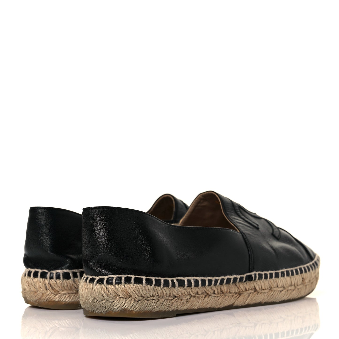 Lambskin CC Espadrilles 39 Black