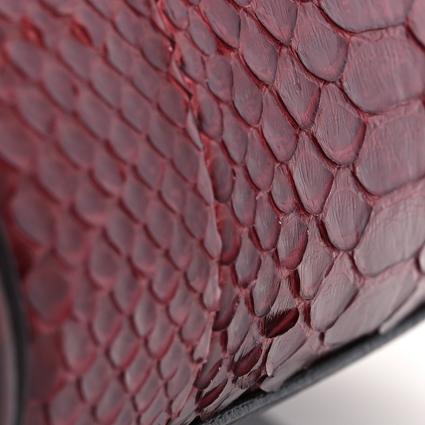 Snakeskin Mini Luggage Red