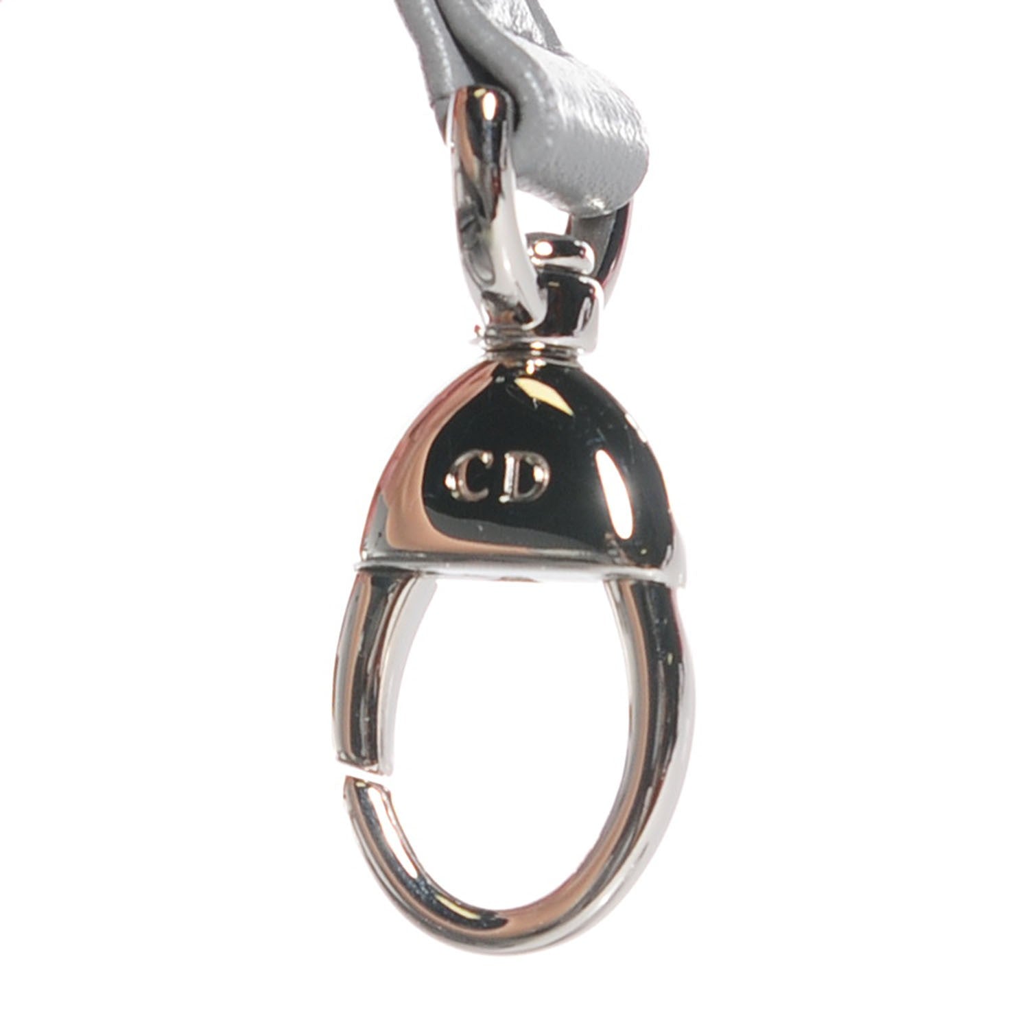 Christian Dior Lambskin Cannage Medium Lady Dior Grey 9 of 9