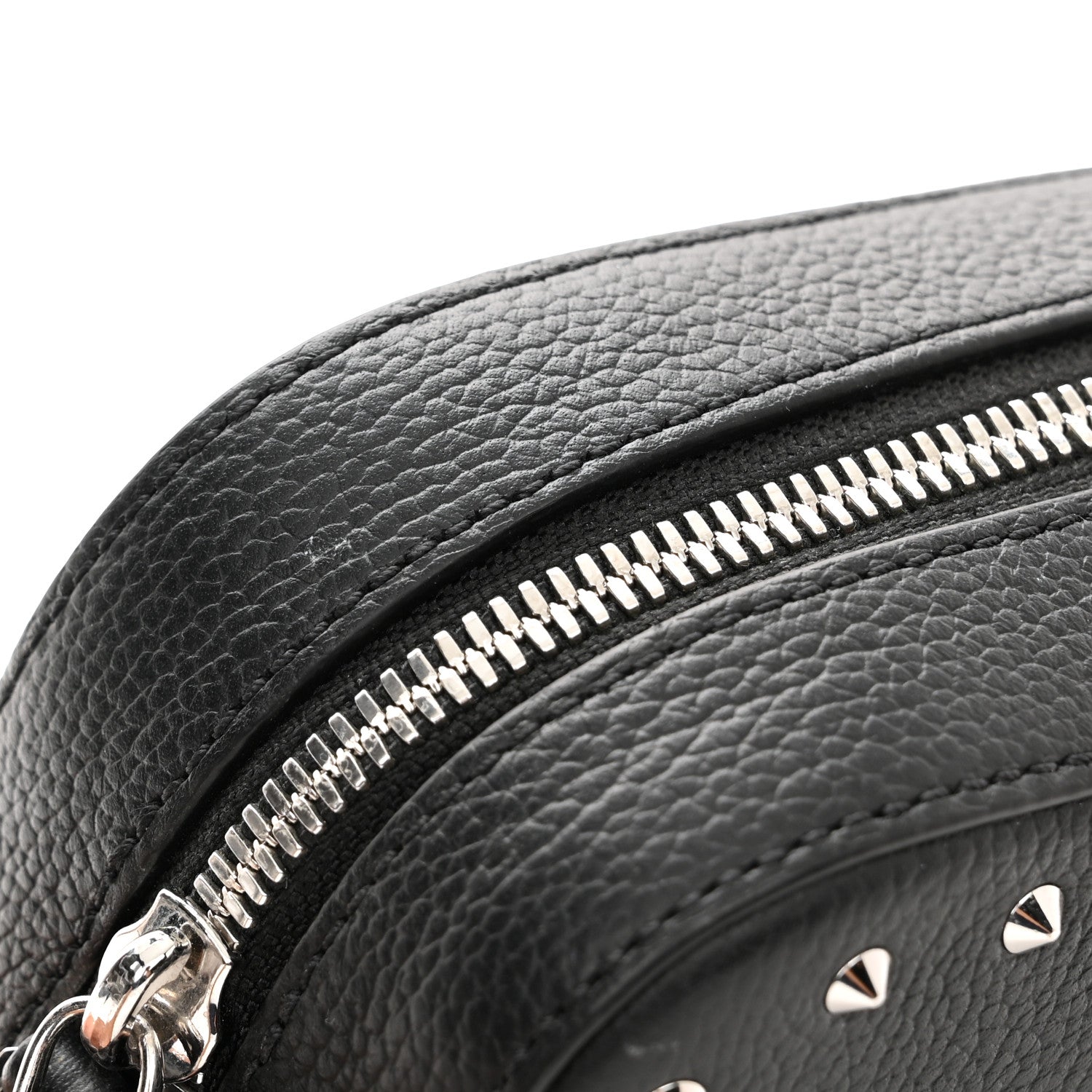MCM Calfskin Chanswell Studded Camera Bag Black 10 of 10