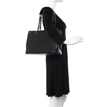 Chanel Caviar Quilted Grand Shopping Tote GST Black 2 of 10