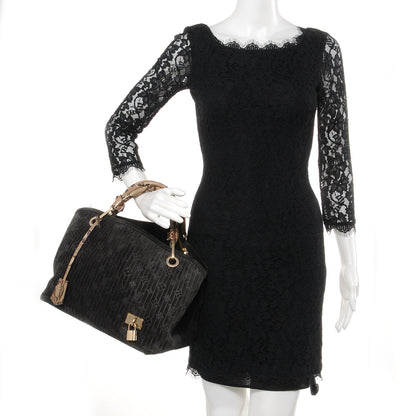 Louis Vuitton Suede Python Monogram Whisper PM Kohl 2 of 8
